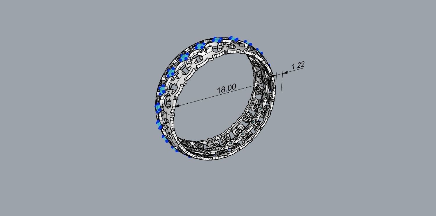 wedding ring 3D print model_2
