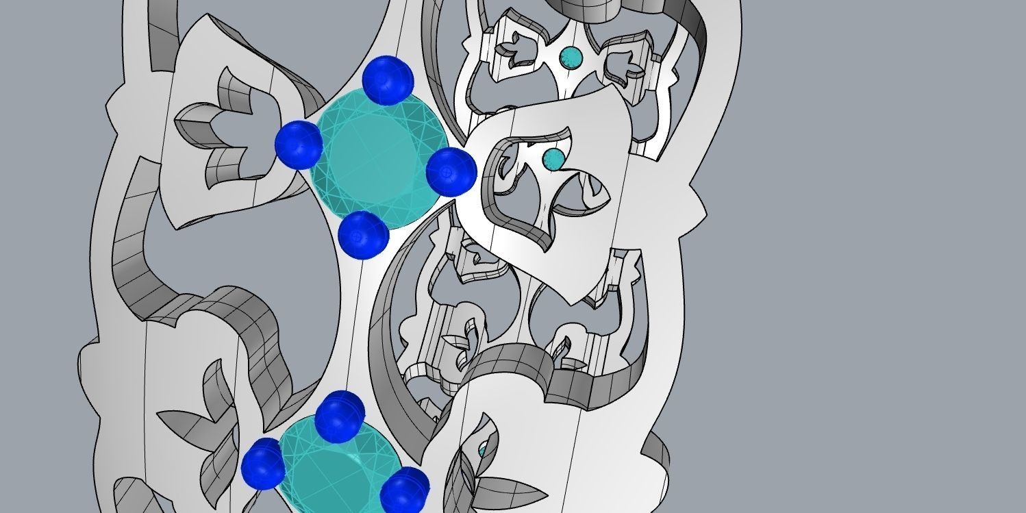 wedding ring 3D print model_13