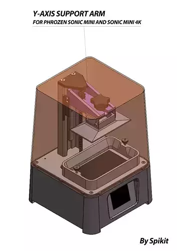 REINFORCED BUILD PLATE SUPPORT FOR PHROZEN SONIC MINI - MINI 4K 3D print model