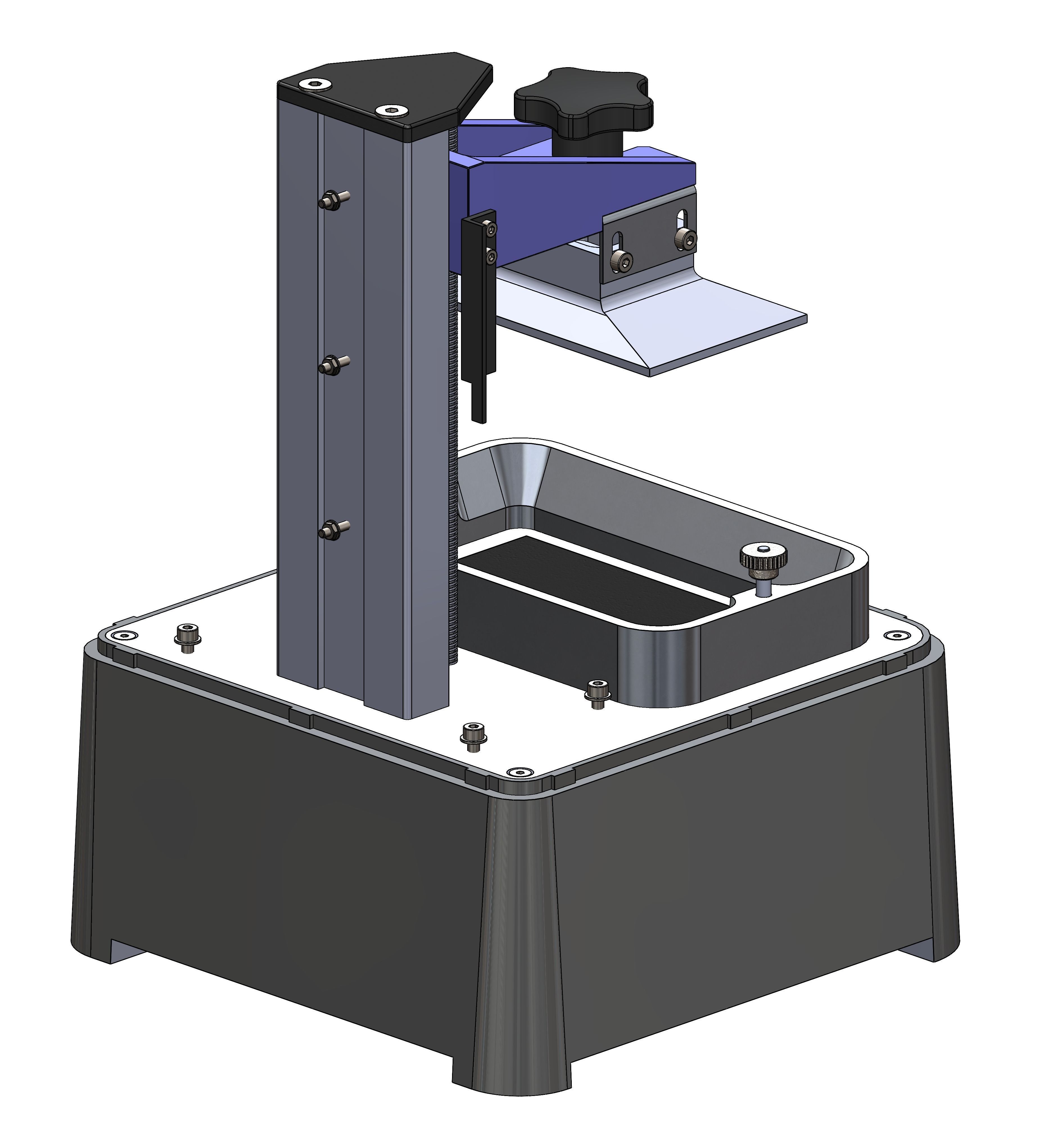 REINFORCED BUILD PLATE SUPPORT FOR PHROZEN SONIC MINI - MINI 4K 3D print model_5