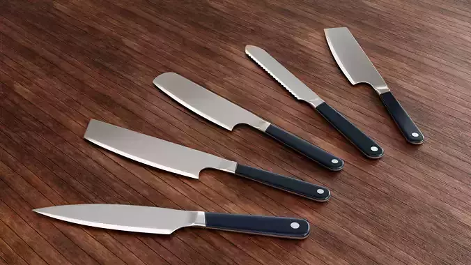 Kitchen Knife - Set Of 5 Kitchen Knives
