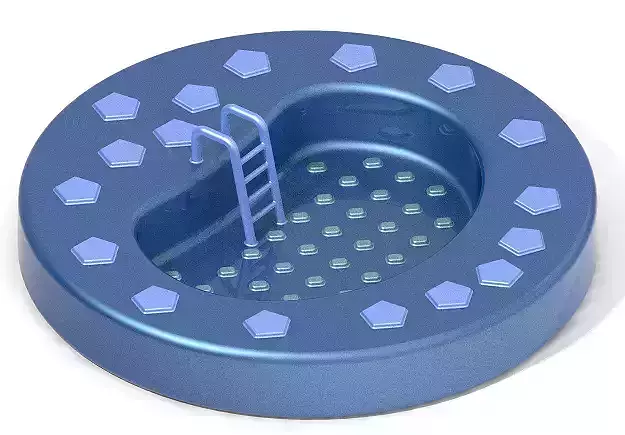 Stylish Swimming Pool 3D print model