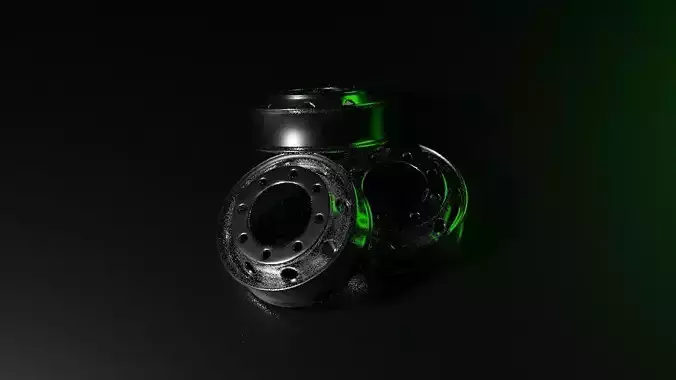 Truck-Bus Rim 3D Model 3D model
