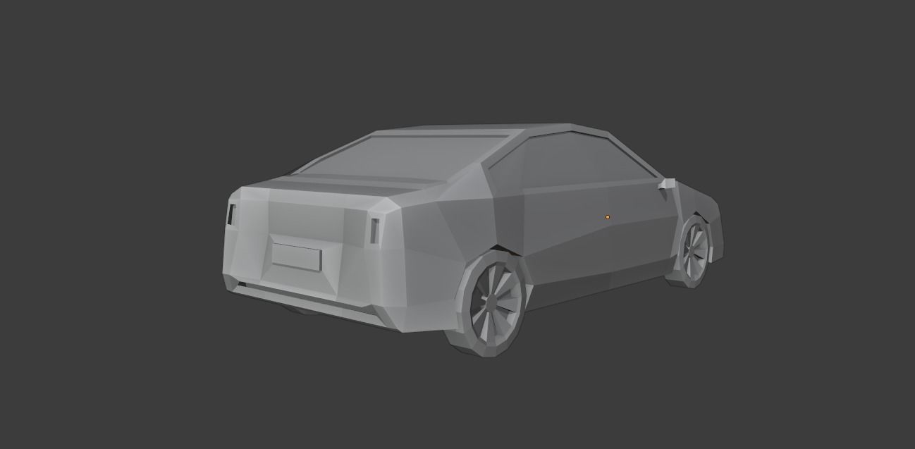 Low Poly Simple Car 3d Model Free low-poly 3D model_10