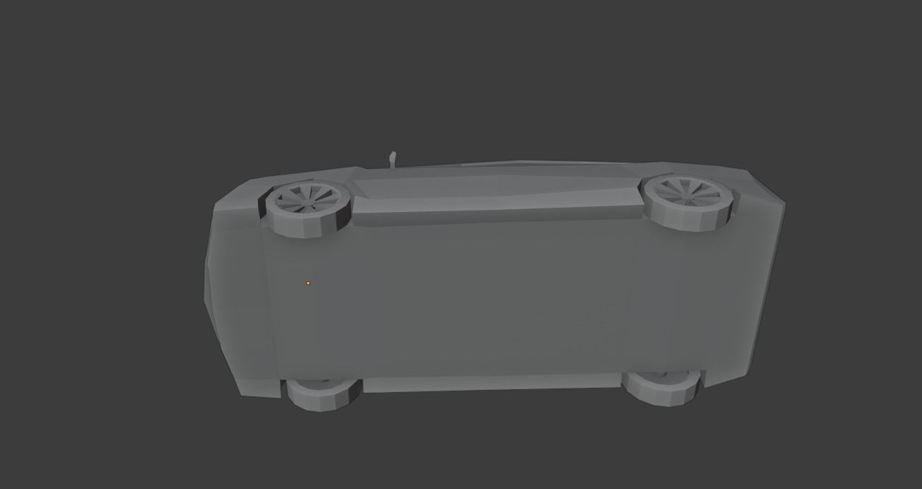 Low Poly Simple Car 3d Model Free low-poly 3D model_11