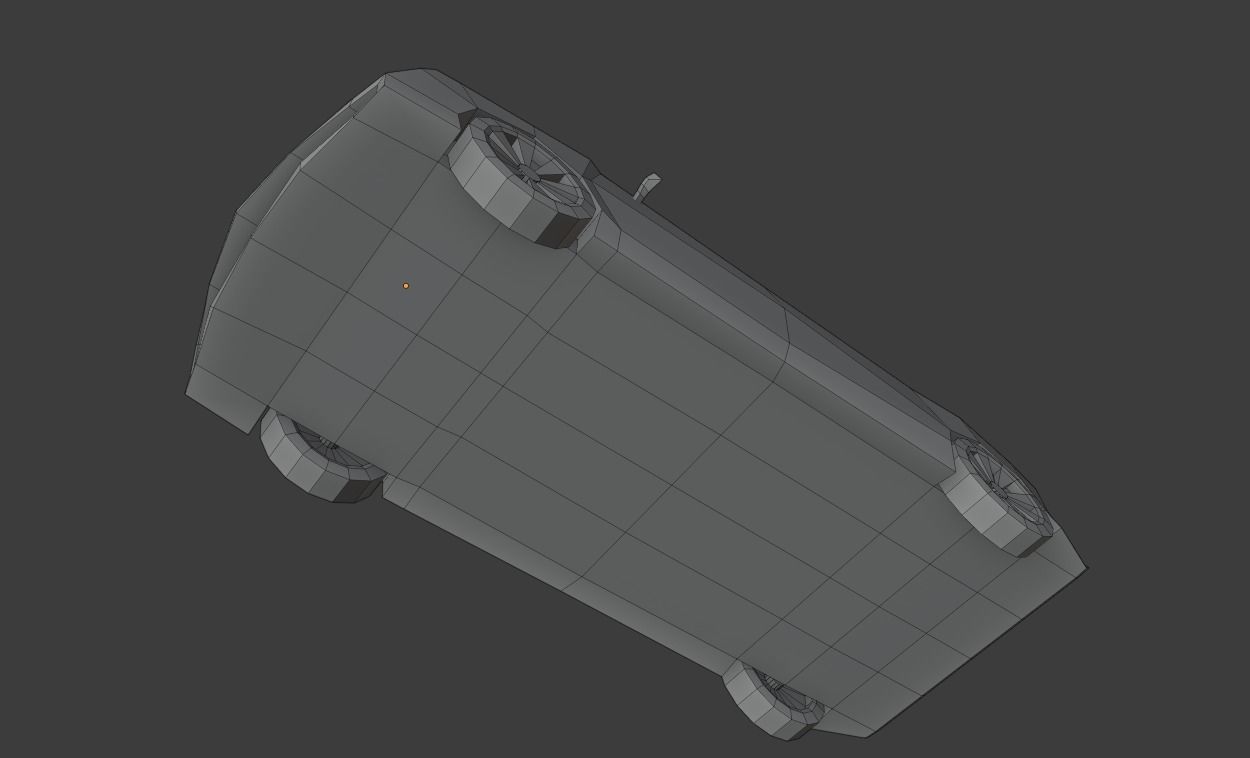 Low Poly Simple Car 3d Model Free low-poly 3D model_14