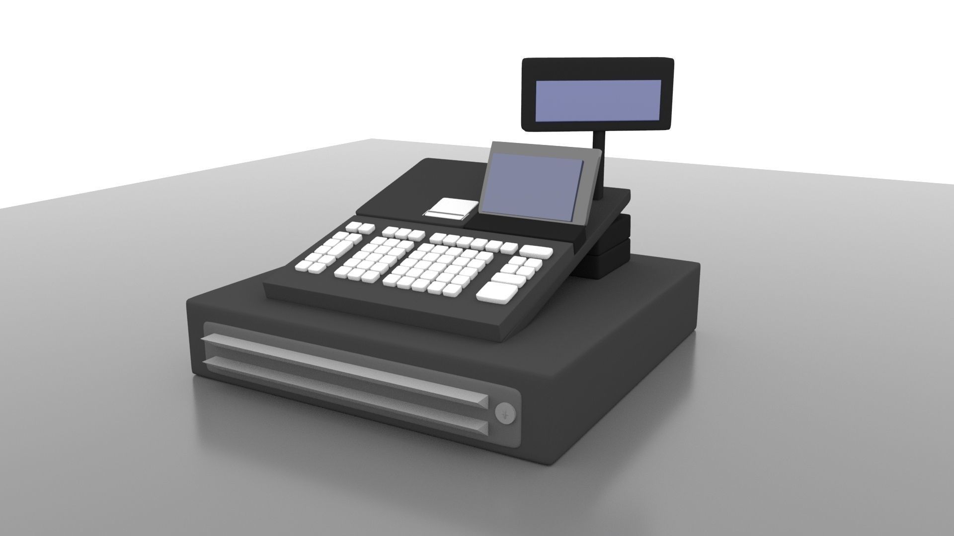Billing Machine Low-poly 3D model_1