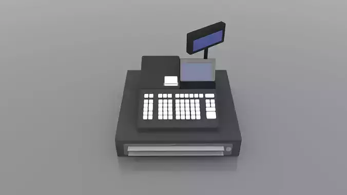 Billing Machine Low-poly 3D model