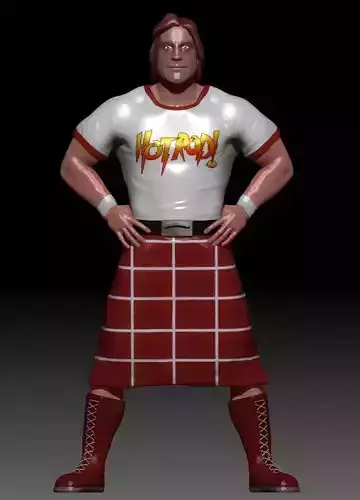 Fun WWE Pro Wrestling Figurine - Roddy Piper 3D Print Model 3D print model