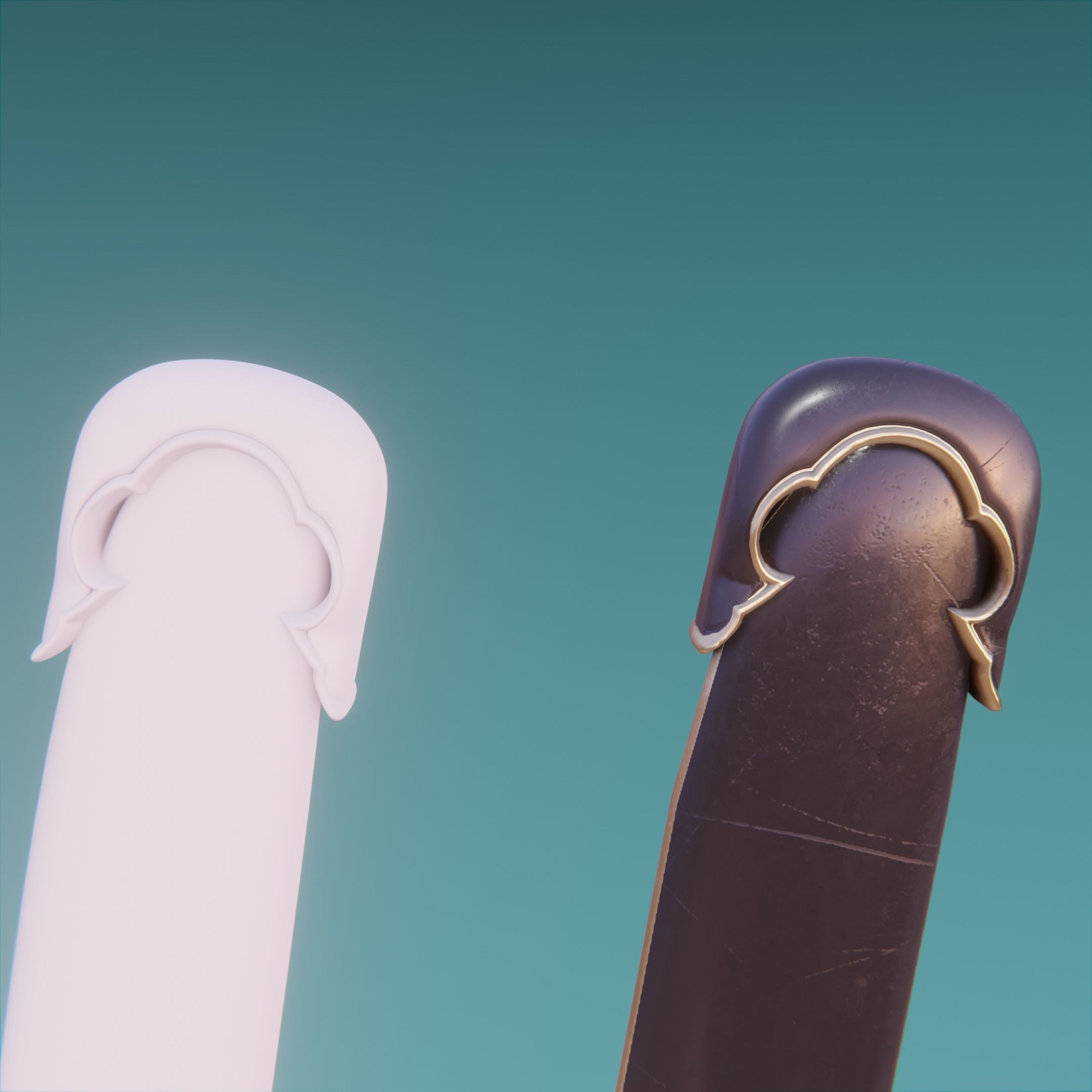 The Brides Sword from Kill Bill Low-poly 3D model_9