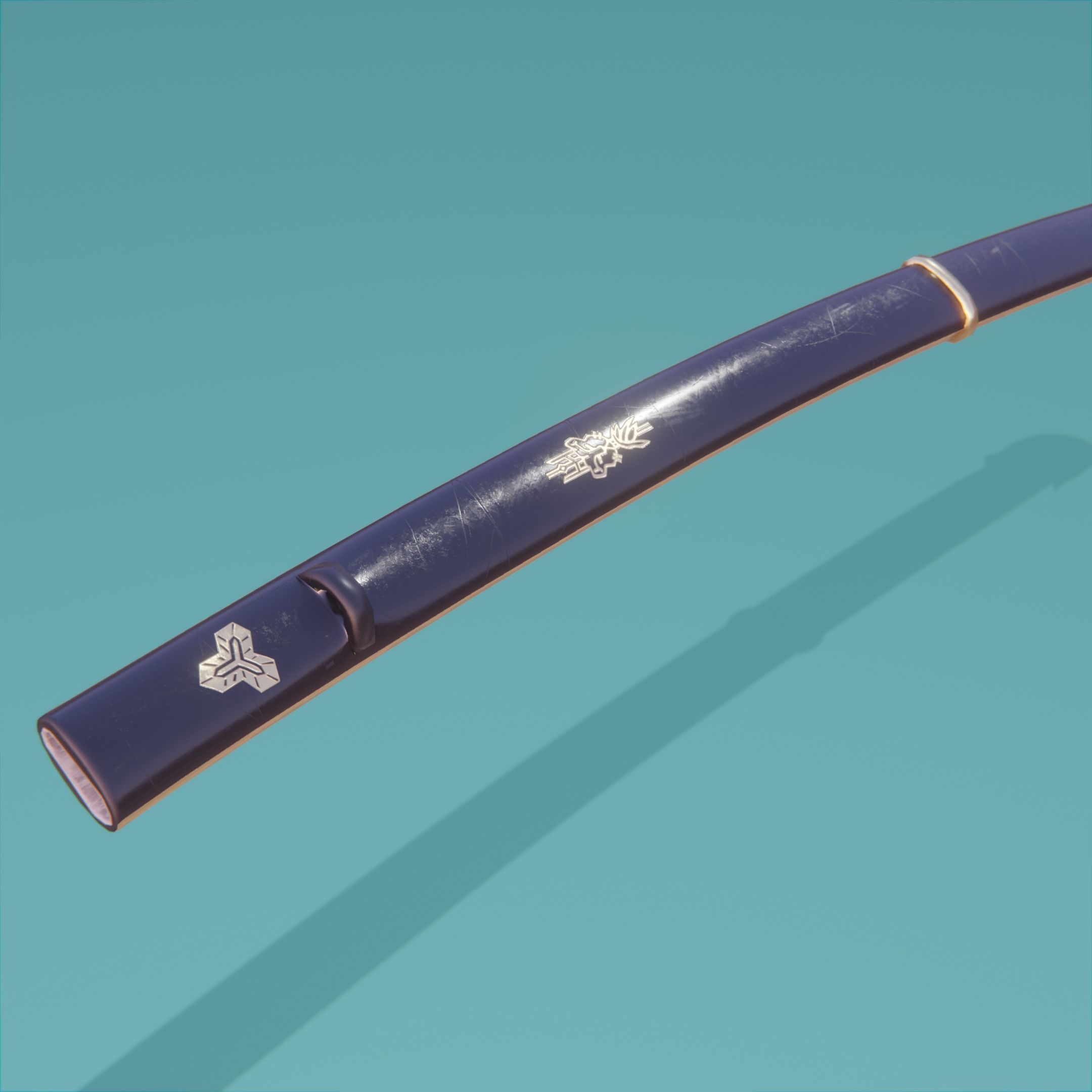 The Brides Sword from Kill Bill Low-poly 3D model_7
