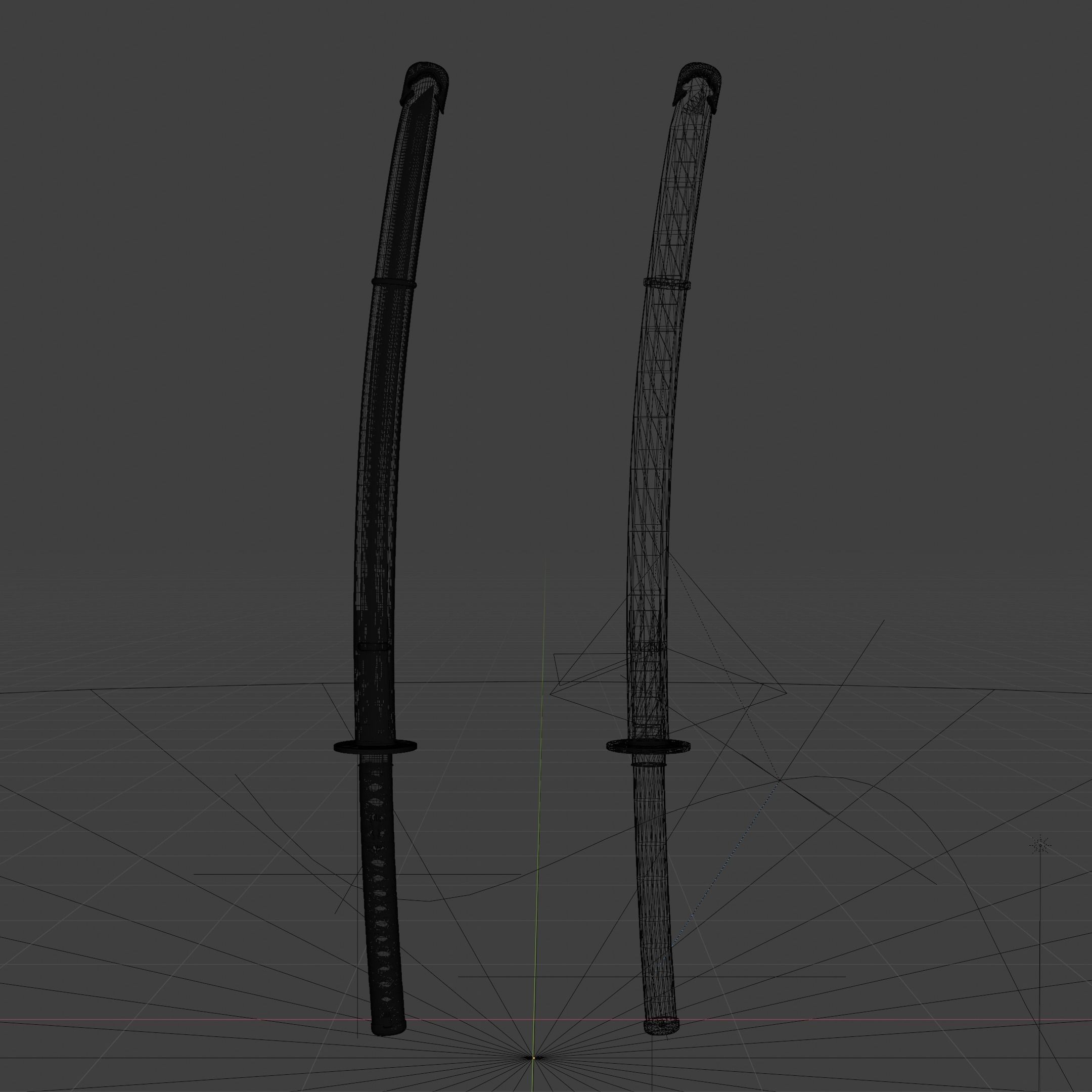 The Brides Sword from Kill Bill Low-poly 3D model_14