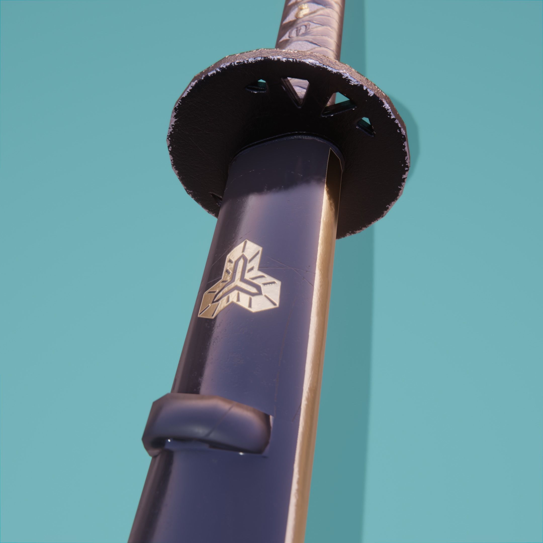 The Brides Sword from Kill Bill Low-poly 3D model_5