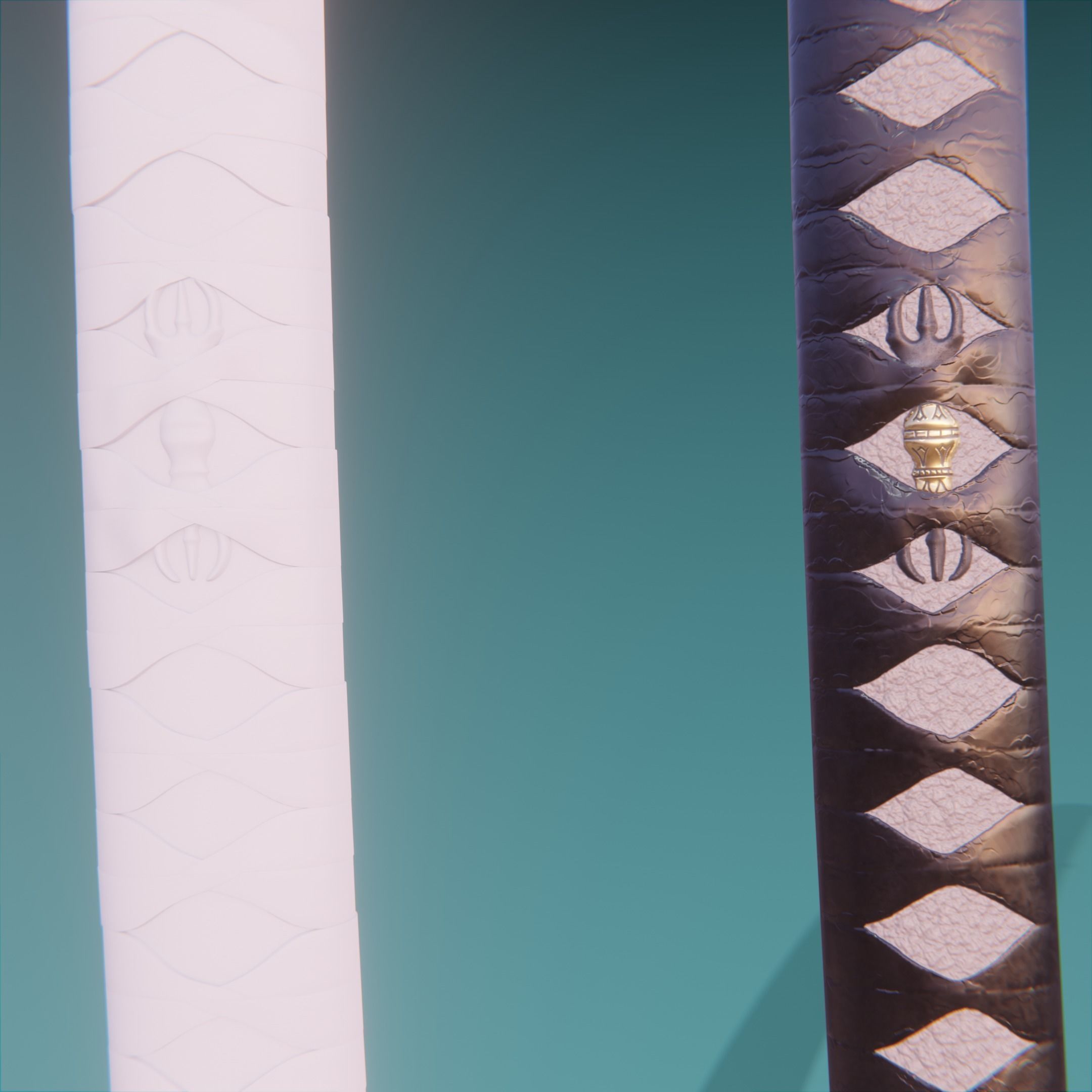 The Brides Sword from Kill Bill Low-poly 3D model_10