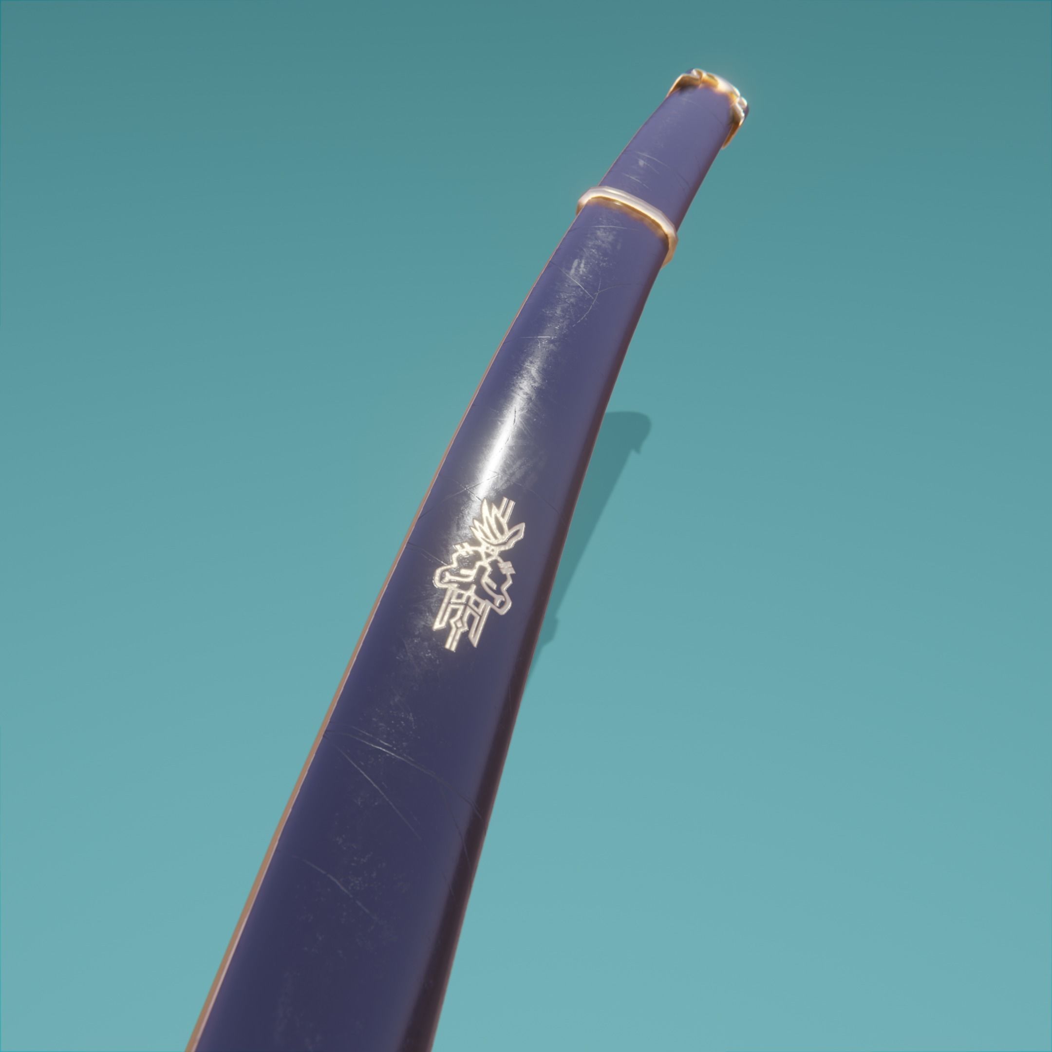 The Brides Sword from Kill Bill Low-poly 3D model_6