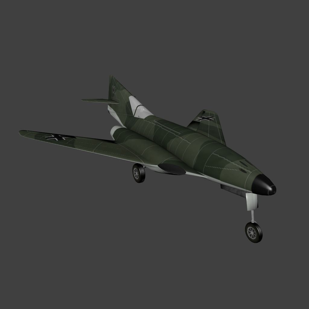 Messerschmidt Me 262 HG III Low-poly 3D model