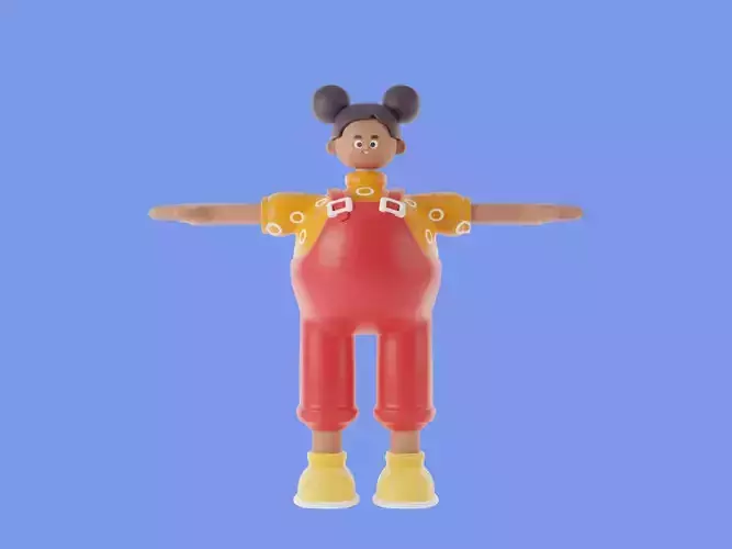 3d character Fat Lady