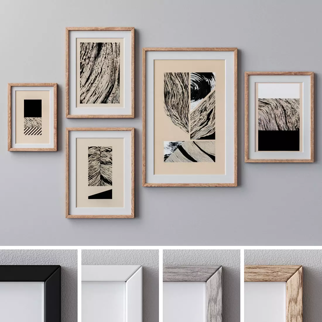 Photo Frames Set  316 3D model_0