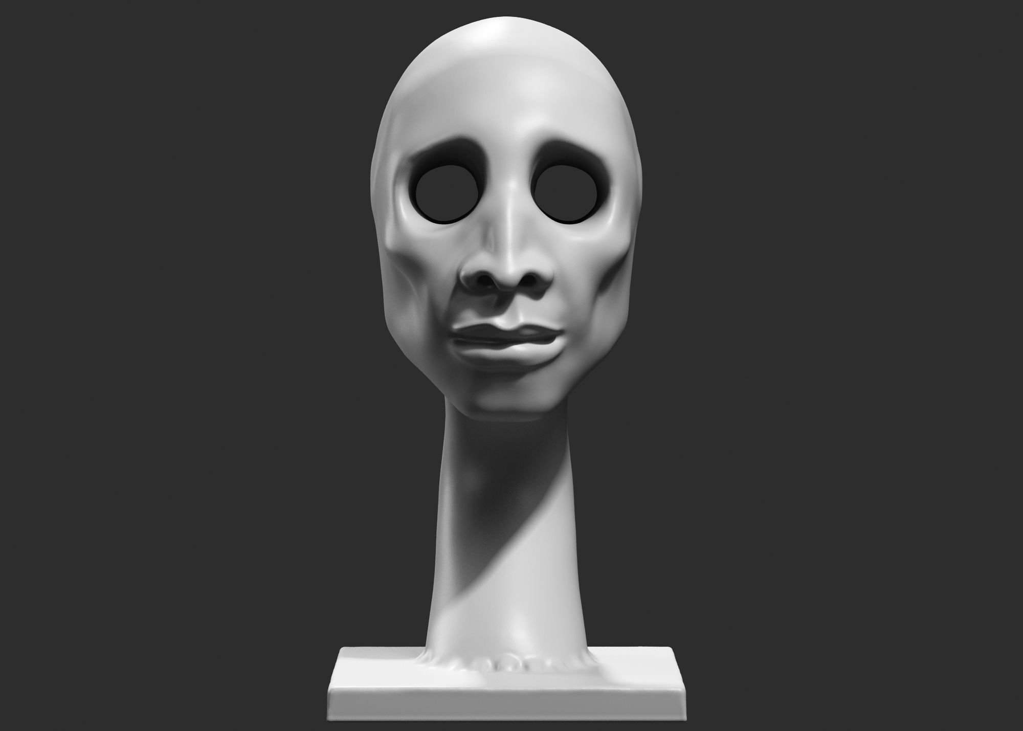human head modern sculpture 3d print model 80 3D print model_2