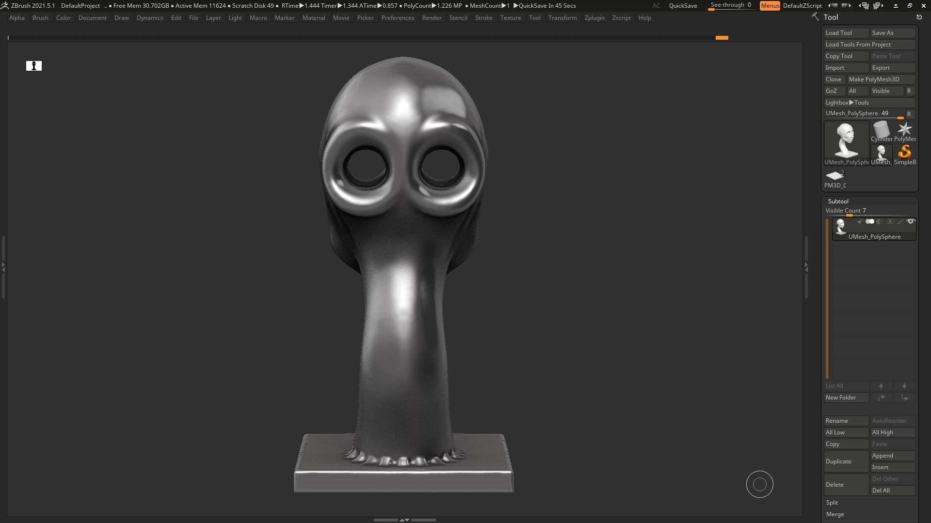 human head modern sculpture 3d print model 80 3D print model_10