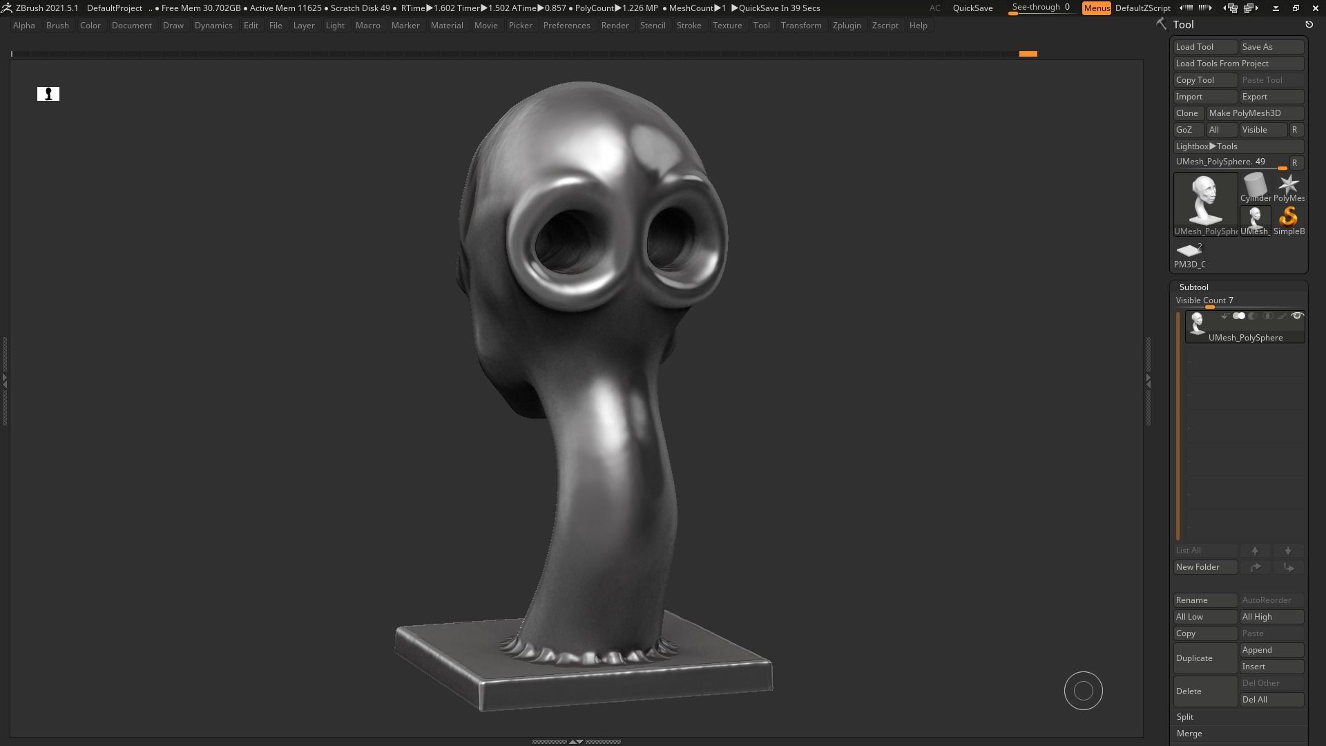 human head modern sculpture 3d print model 80 3D print model_16