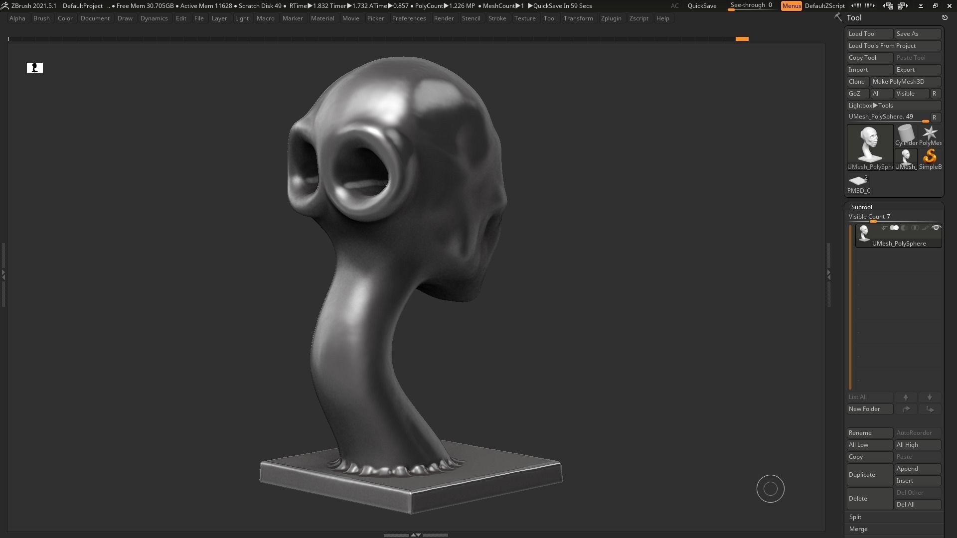 human head modern sculpture 3d print model 80 3D print model_11