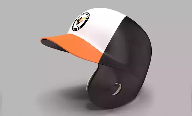 Batting Helmet Baltimore Orioles 3D model