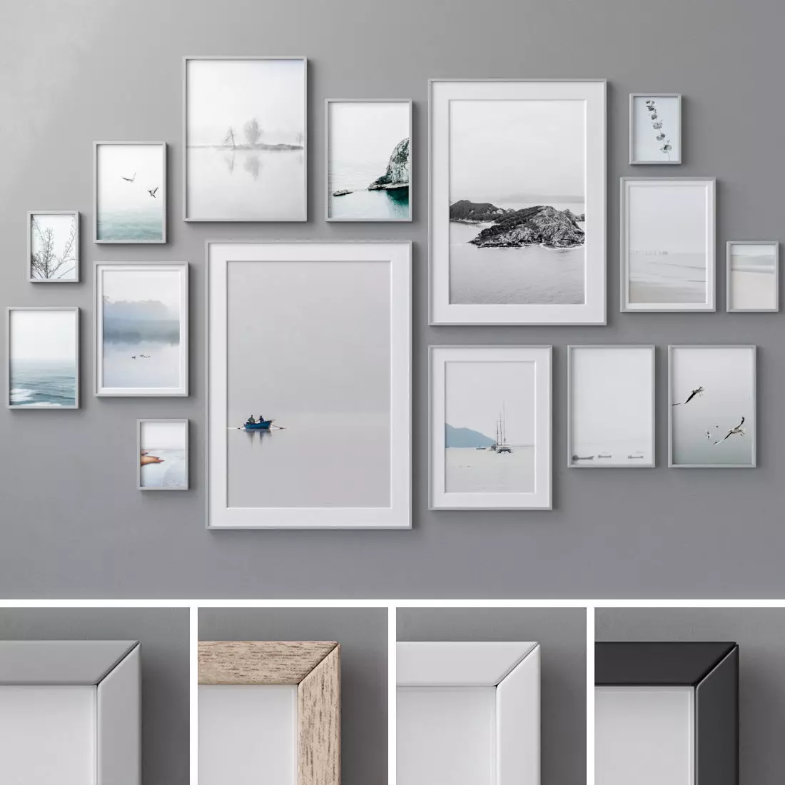 Photo Frames Set  320 3D model_0