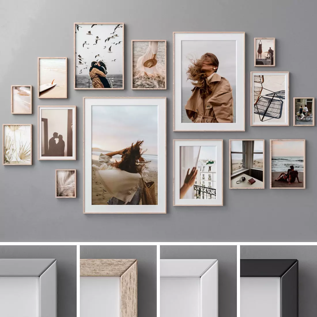 Photo Frames Set  321 3D model_0