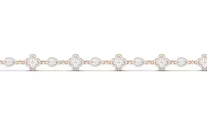 Women bracelet 3dm stl render detail 3D print model