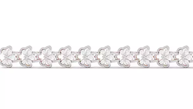 Women bracelet 3dm stl render detail 3D print model