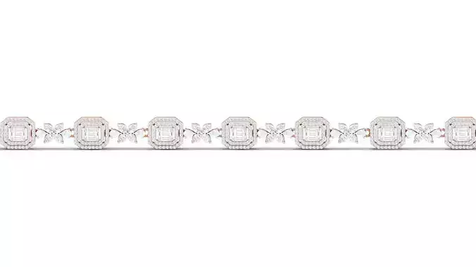 Women bracelet 3dm stl render detail 3D print model