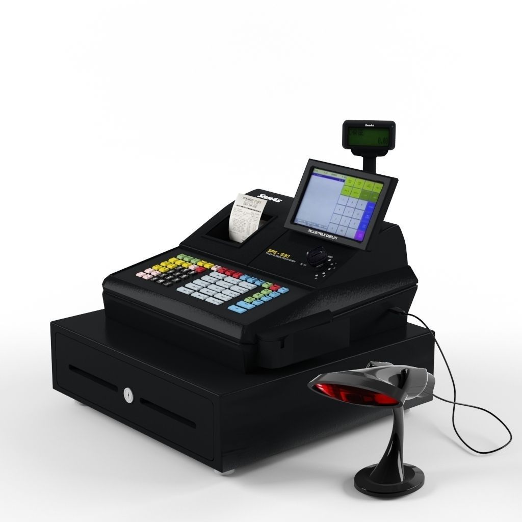 SAM4s Samsung SPS-530 Cash Register with Barcode Reader