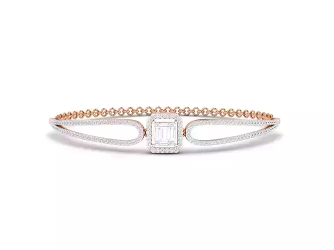 Women bracelet 3dm stl render detail