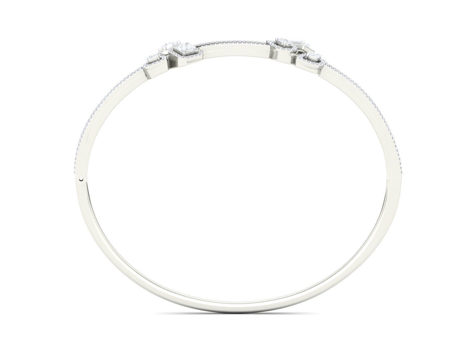 Women bracelet 3dm stl render detail 3D print model_10