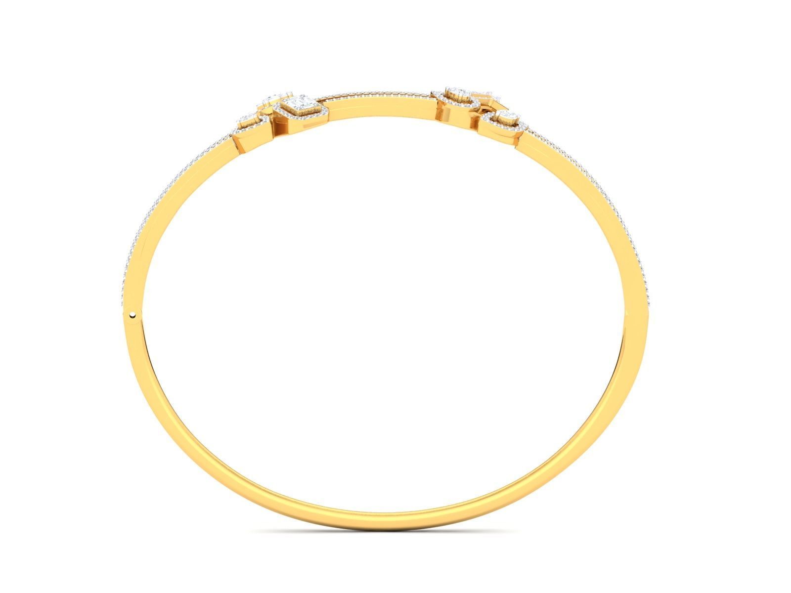 Women bracelet 3dm stl render detail 3D print model_19