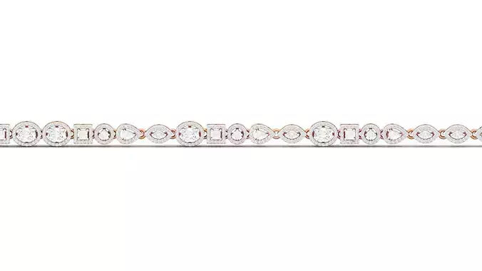 Women bracelet 3dm stl render detail 3D print model