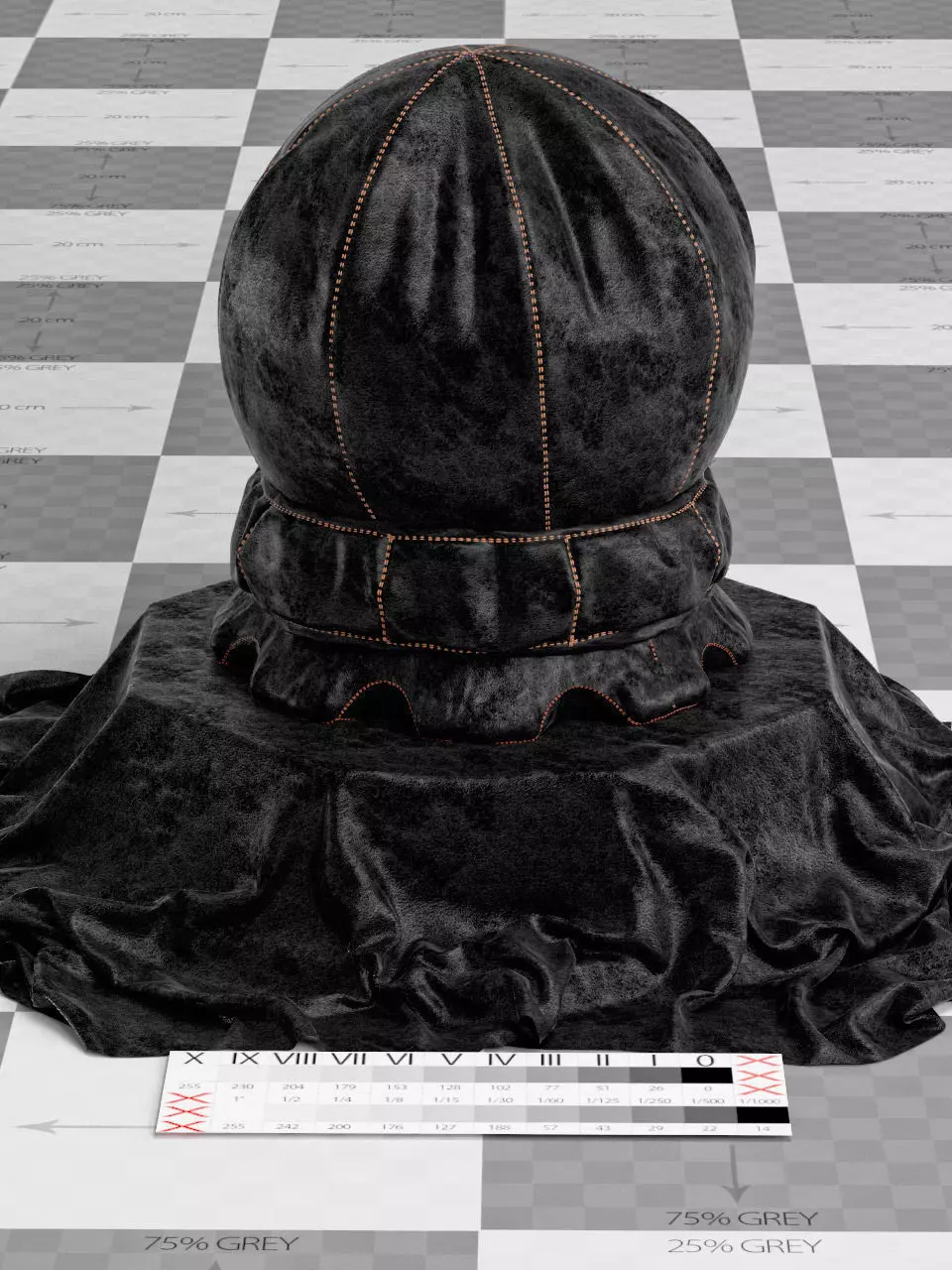 Cloth Shaderball 3D model_0