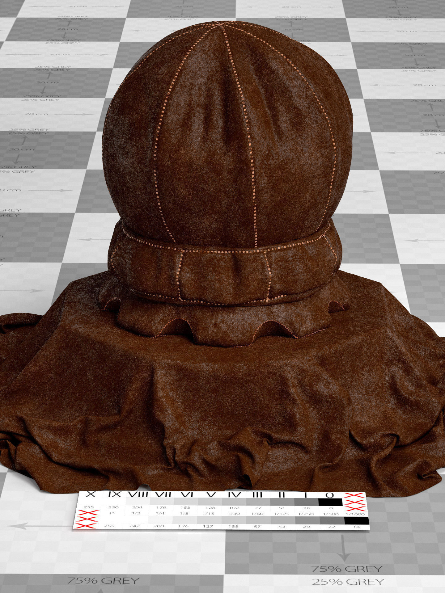 Cloth Shaderball 3D model_6