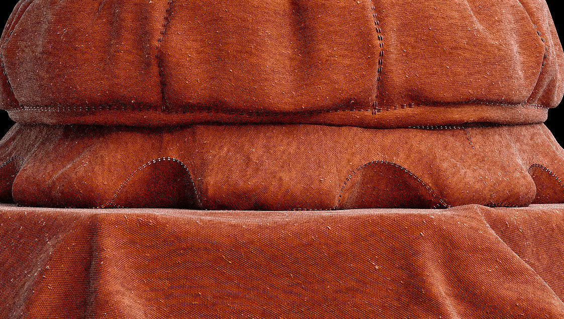 Cloth Shaderball 3D model_7