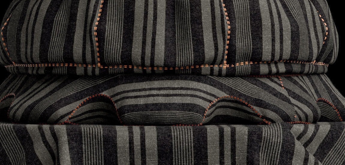 Cloth Shaderball 3D model_5