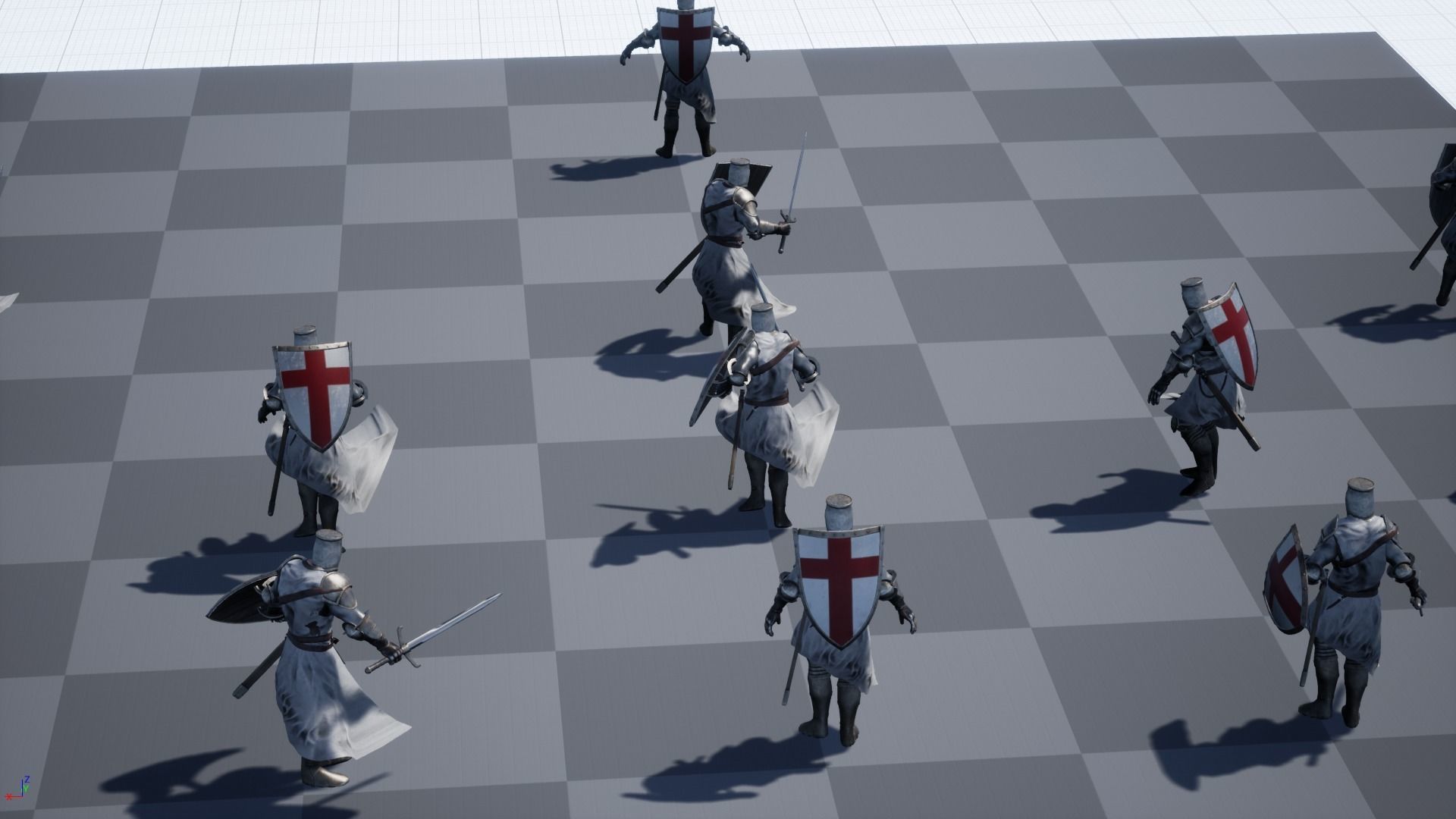 Knight Templar Low-poly 3D model_25