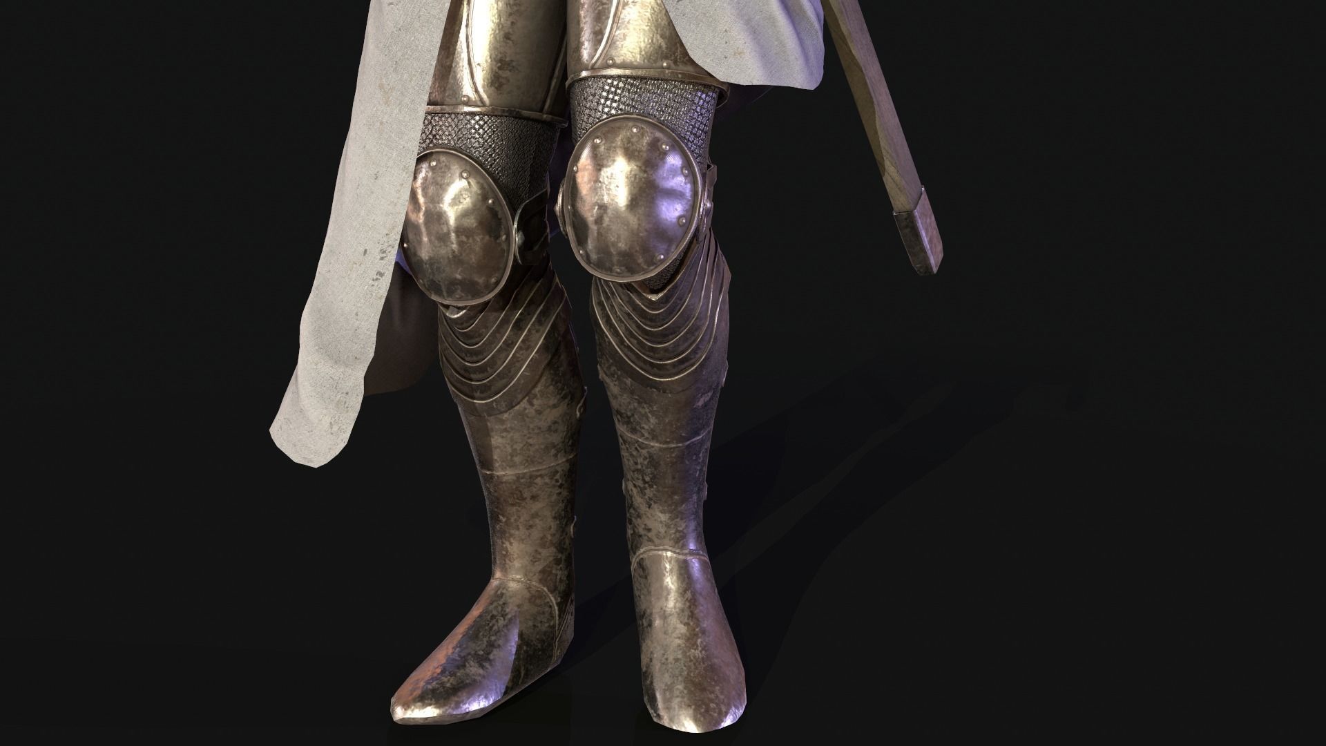 Knight Templar Low-poly 3D model_19