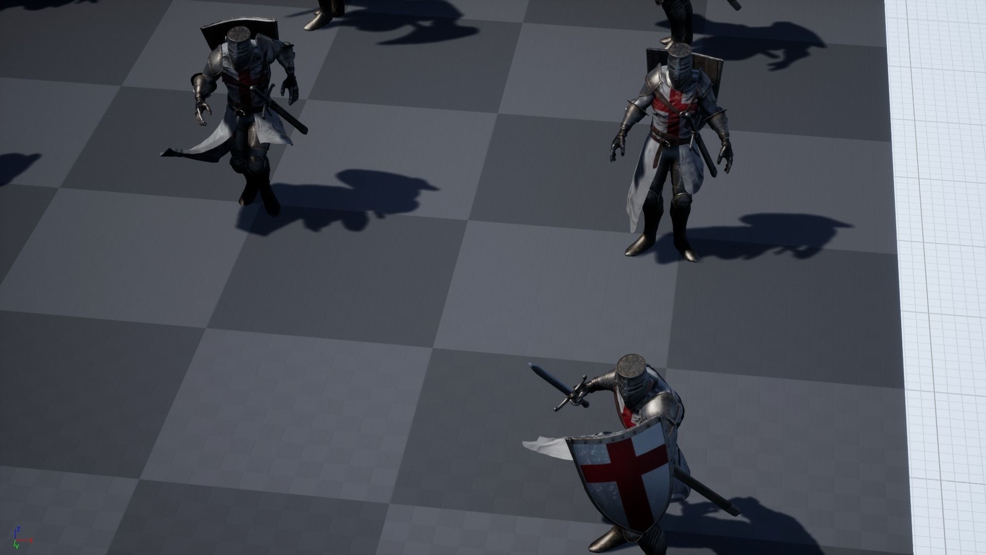 Knight Templar Low-poly 3D model_24