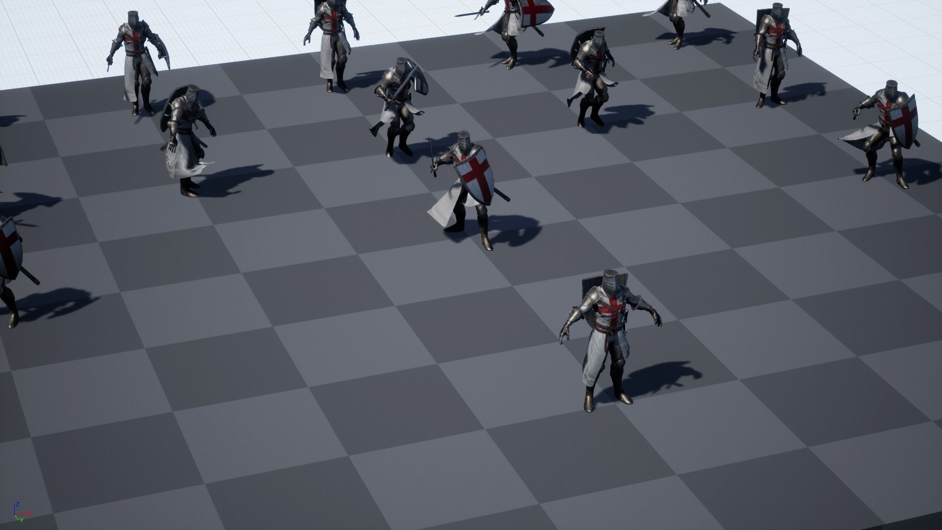 Knight Templar Low-poly 3D model_23