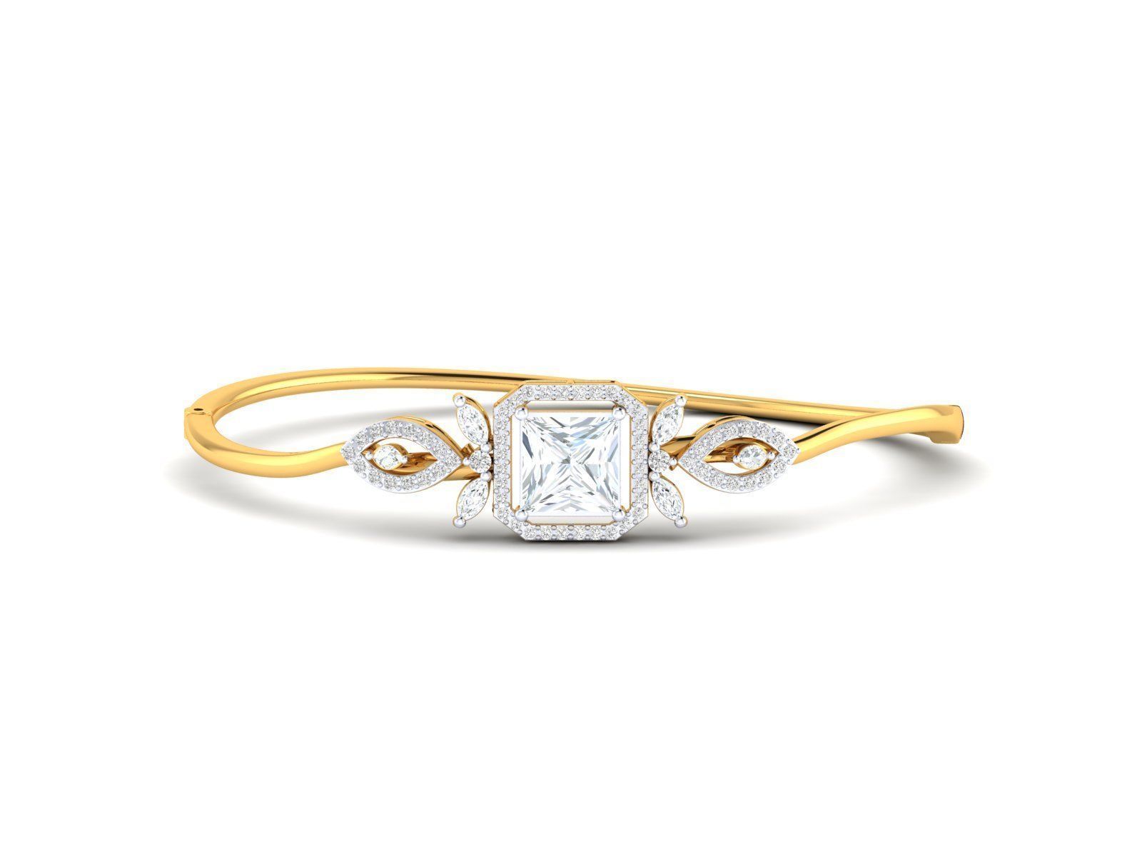 Women bracelet 3dm stl render detail 3D print model_23