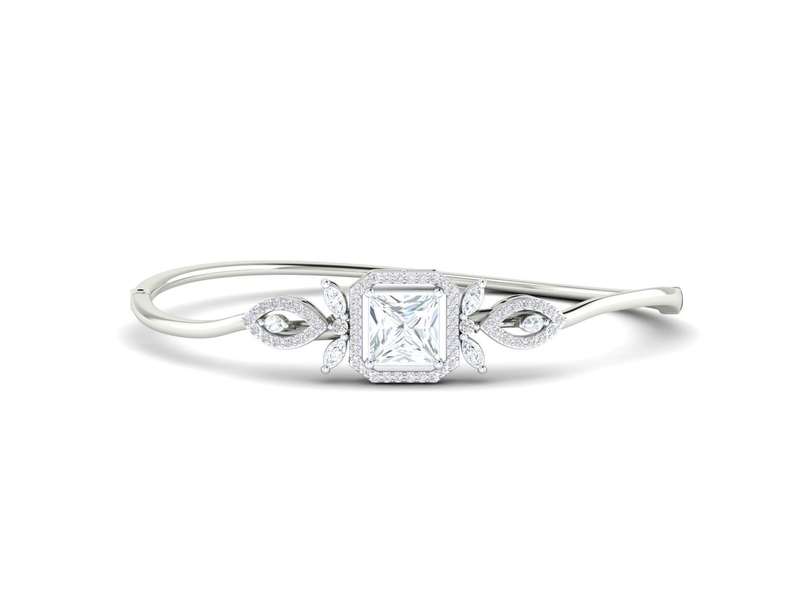 Women bracelet 3dm stl render detail 3D print model_16