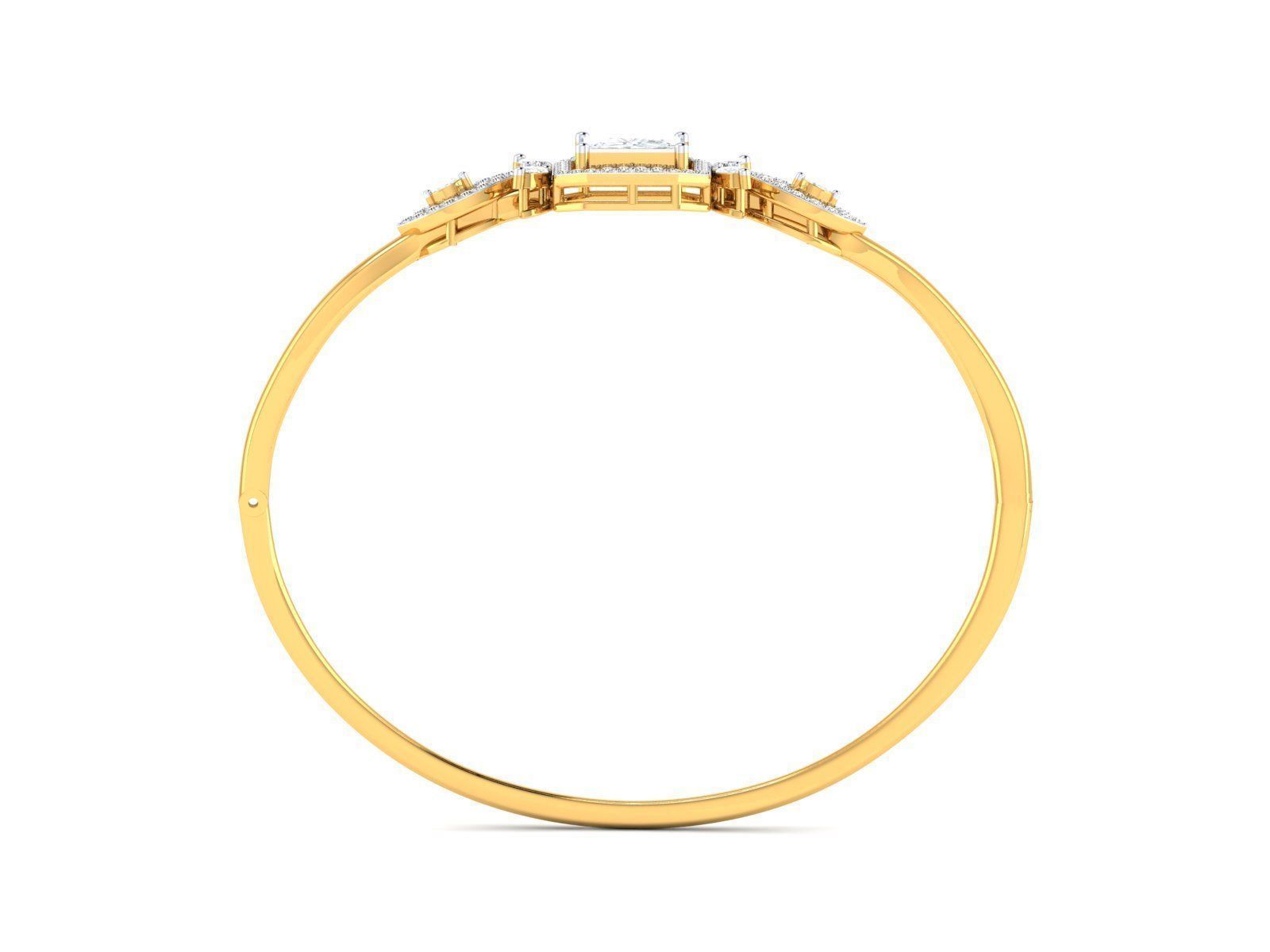 Women bracelet 3dm stl render detail 3D print model_19