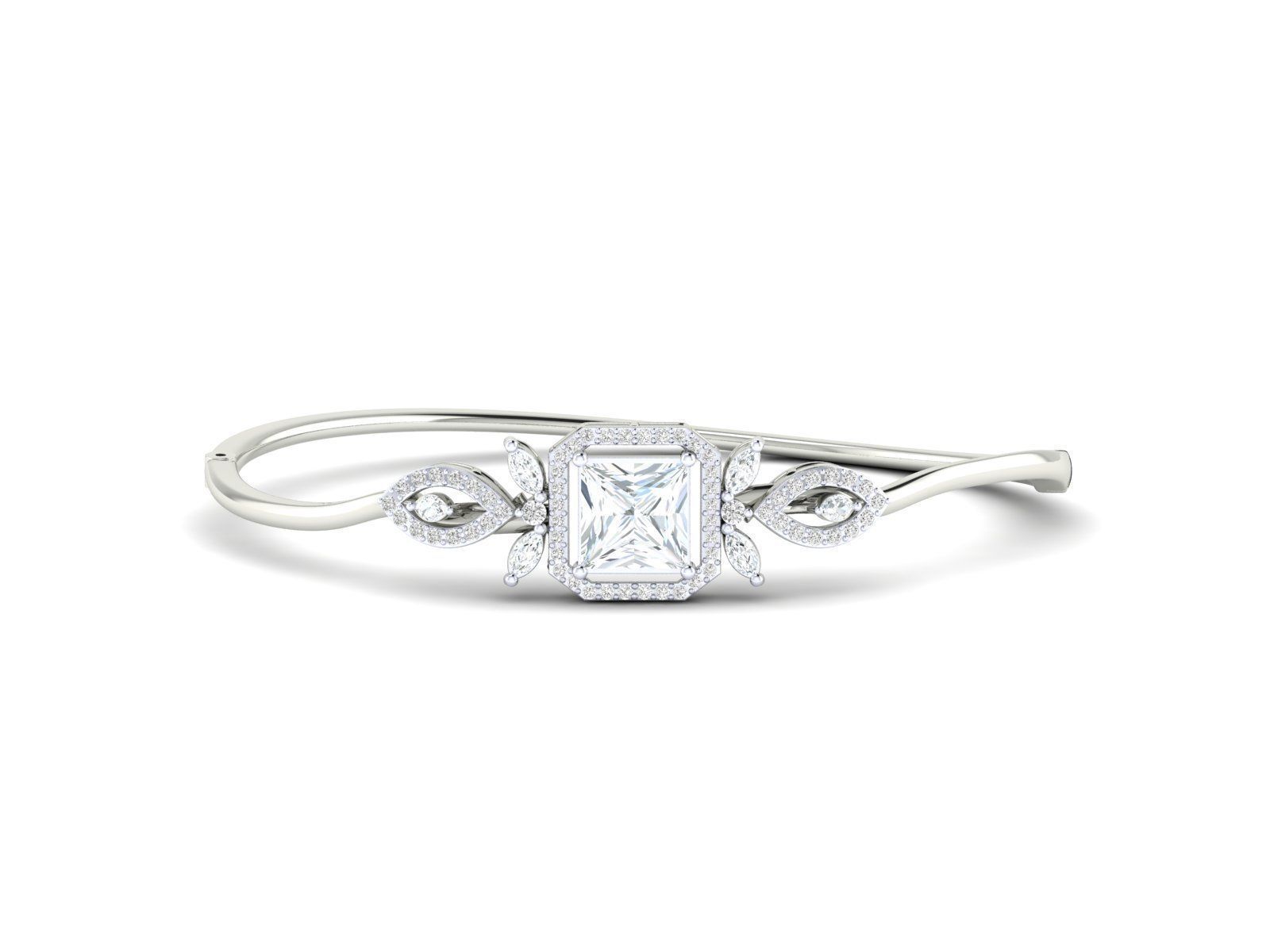 Women bracelet 3dm stl render detail 3D print model_15