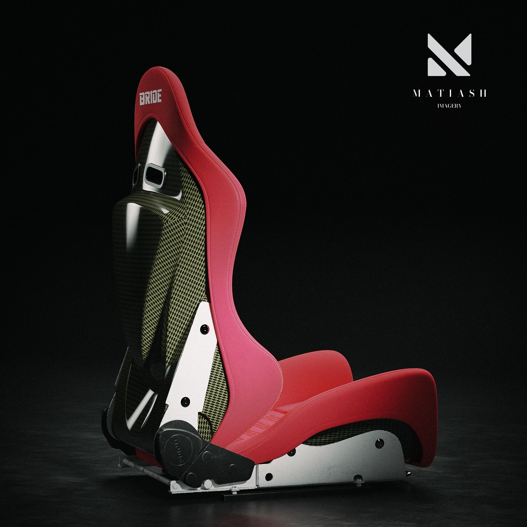 BRIDE Racing seat 3D model_5